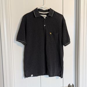 Arnold Palmer 100% Charcoal Grey Polo sz L